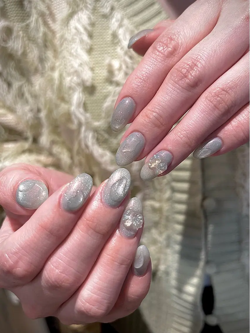 ネイル シンプルネイル もも.✧ 【日月譚】のネイルデザイン