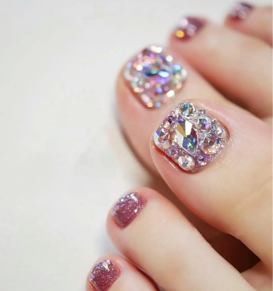 ネイル フットネイル M 🌷Nail 長さだし専門店のネイルデザイン