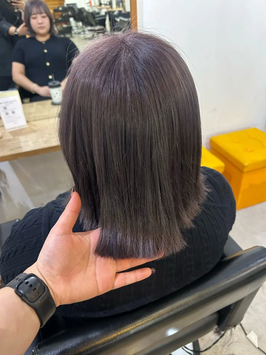 ショート カット トリートメント ボブ人気No,1✨ TAME副店長のヘアスタイル
