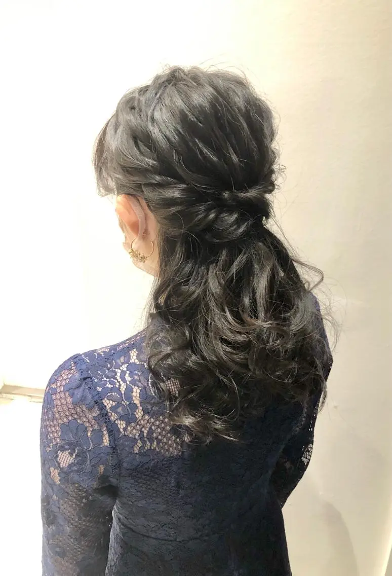 ⭐︎カジュアル華やかパーティヘアセット⭐︎の写真