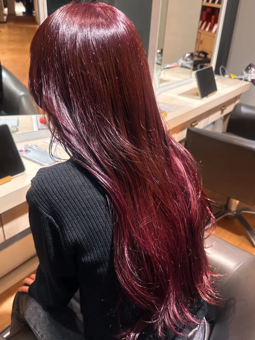 ロング ヘアカラー 【yuni】 コタロウのヘアスタイル