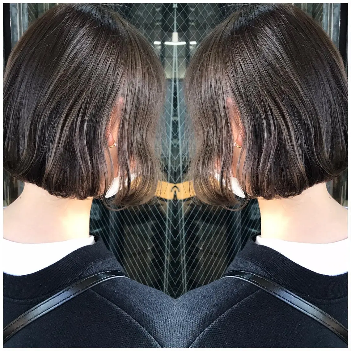 ショート カラー ブリーチ 透明感カラー ブリーチなしカラー カット ヘアカラー トリートメント ハタケヤマヨシキ ／BOOTHのヘアスタイル