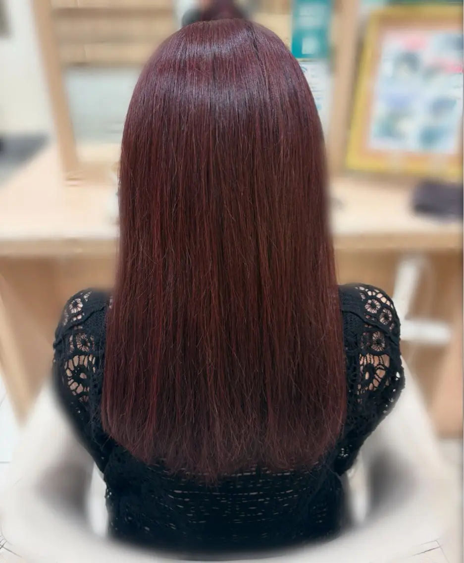ロング カラー ヘアカラー 艶髪カラー 矯正 モデル募集/Aoiのヘアスタイル