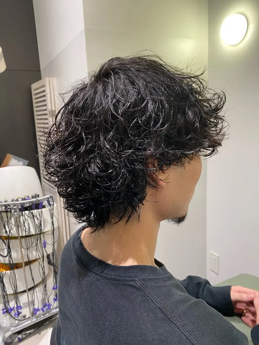 《ミニモ限定》秋葉原〻メンズパーマ特化〻メンズパーマ＋カット/特殊パーマ別料金🙇‍♂️🔥※現金のみの写真