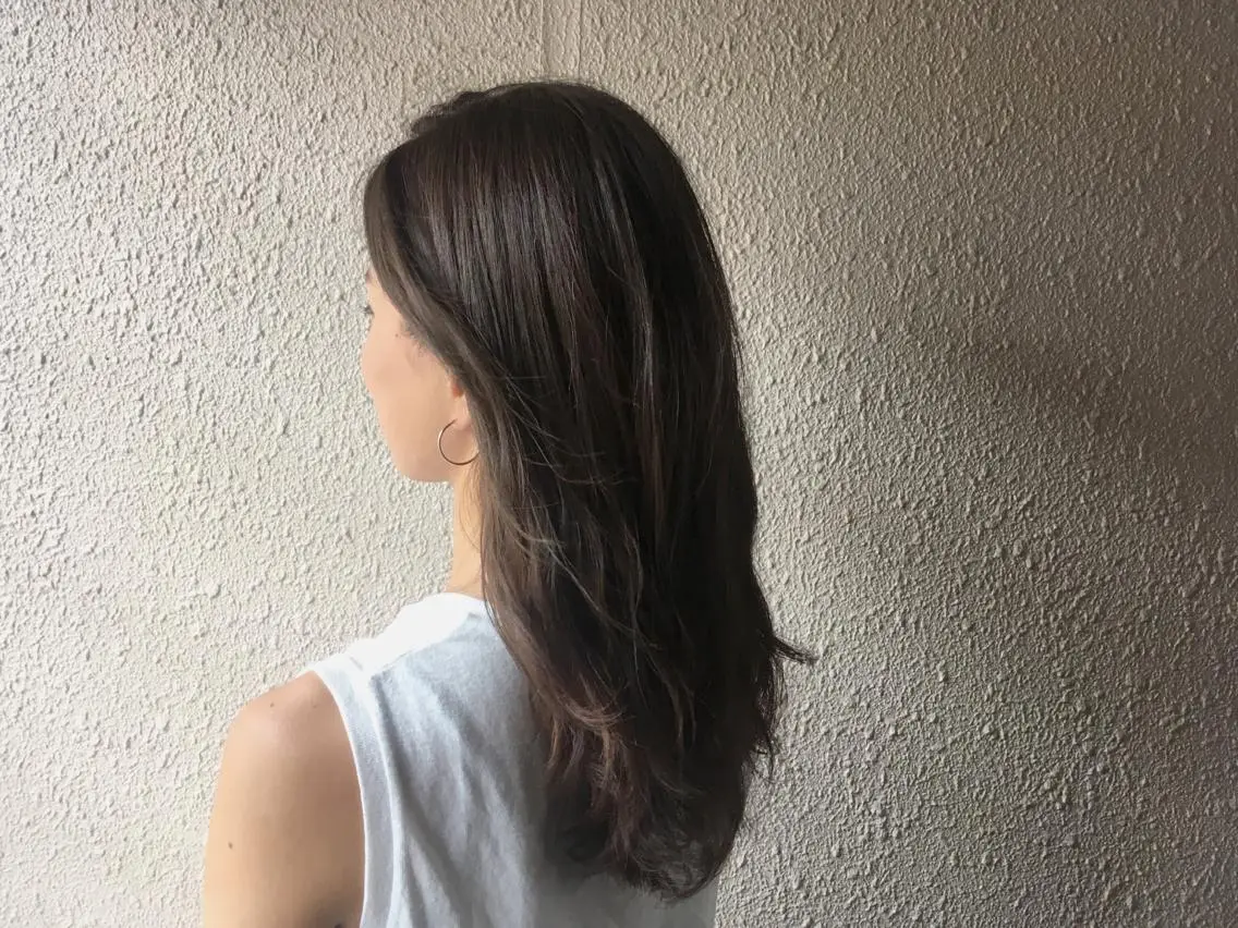 セミロング カラー ブルーカラー 外国人風カラー サダハルカ |chouetteのヘアスタイル