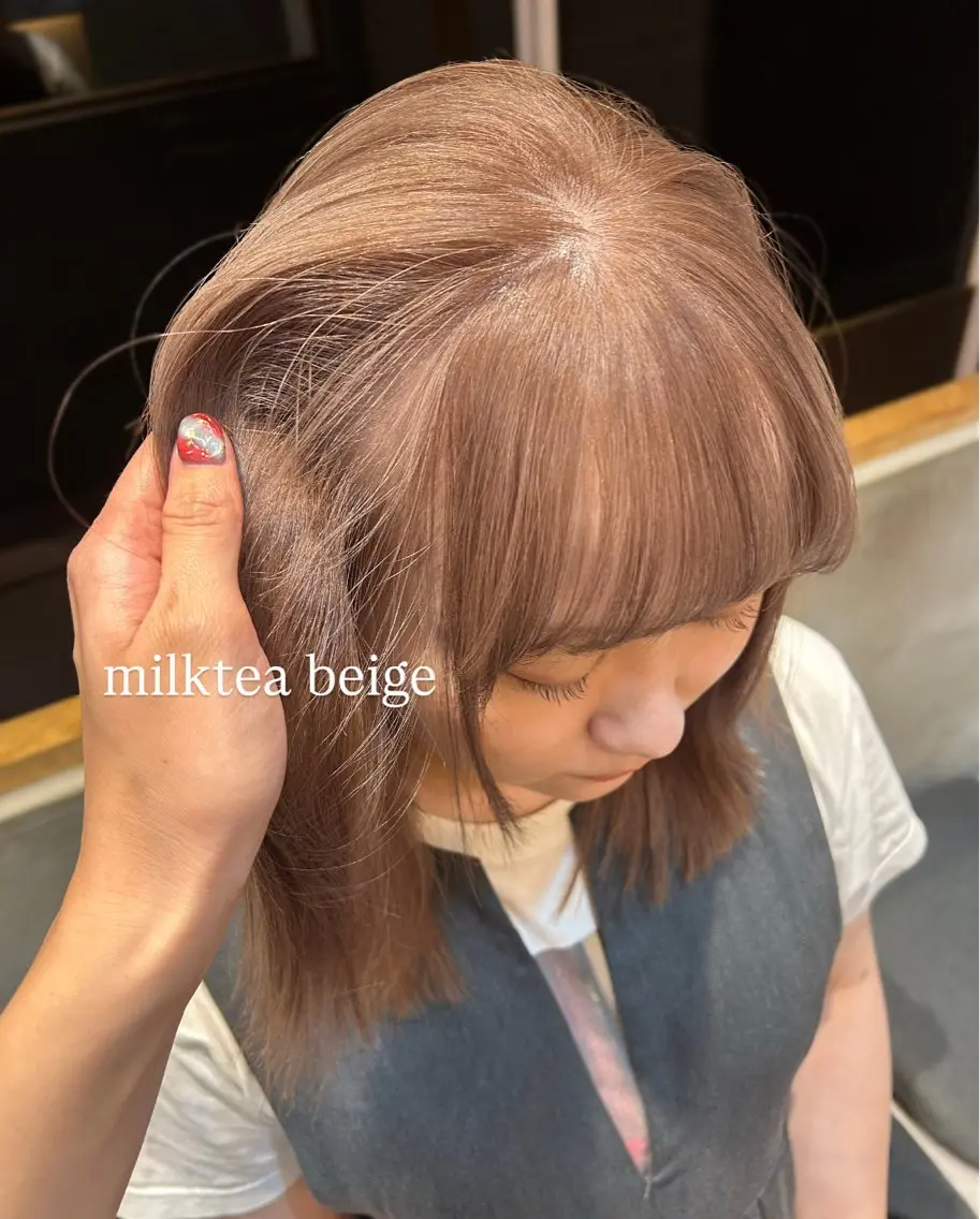 カラー カット ヘアカラー トリートメント 🐢ダブルカラー🐢 透明感/このかのヘアスタイル