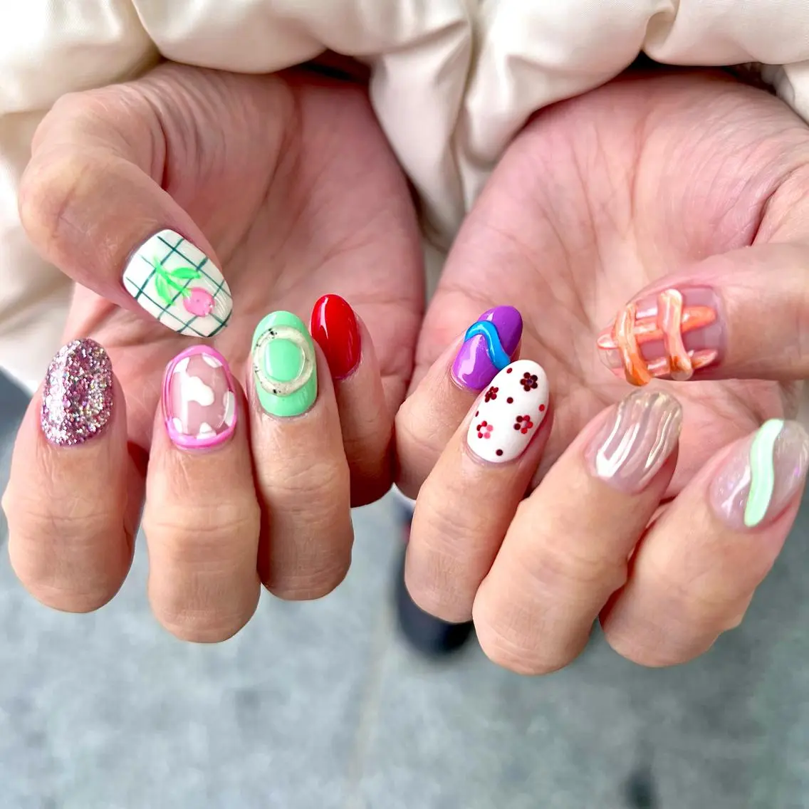 ネイル ハンドネイル 🧁🥕 asukaのネイルデザイン