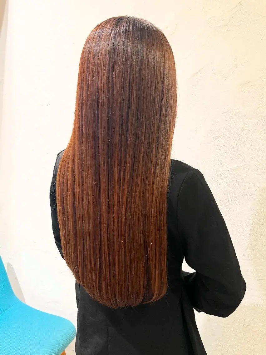 ロング カット 縮毛矯正 トリートメント 美容室stadium 横田ジュンコのヘアスタイル