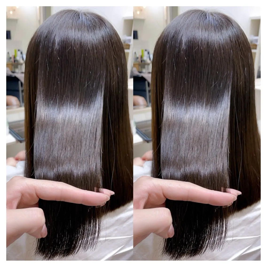 ミディアム カラー カット ヘアカラー トリートメント 村山 茉衣のヘアスタイル
