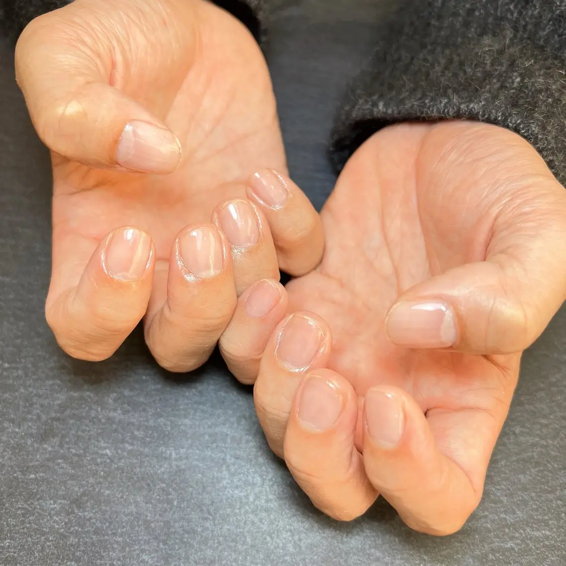ネイル クリアネイル ハンドネイル lifra Hinaのネイルデザイン