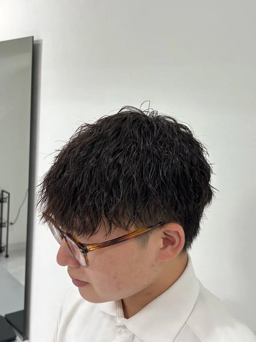 ショート パーマ メンズ パーマ 坂井 龍二/コアファーストのヘアスタイル