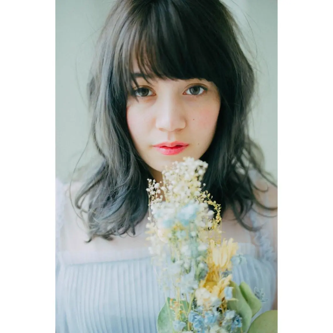 ミディアム カラー カット ヘアカラー トリートメント (スタイリスト)牧 好美のヘアスタイル