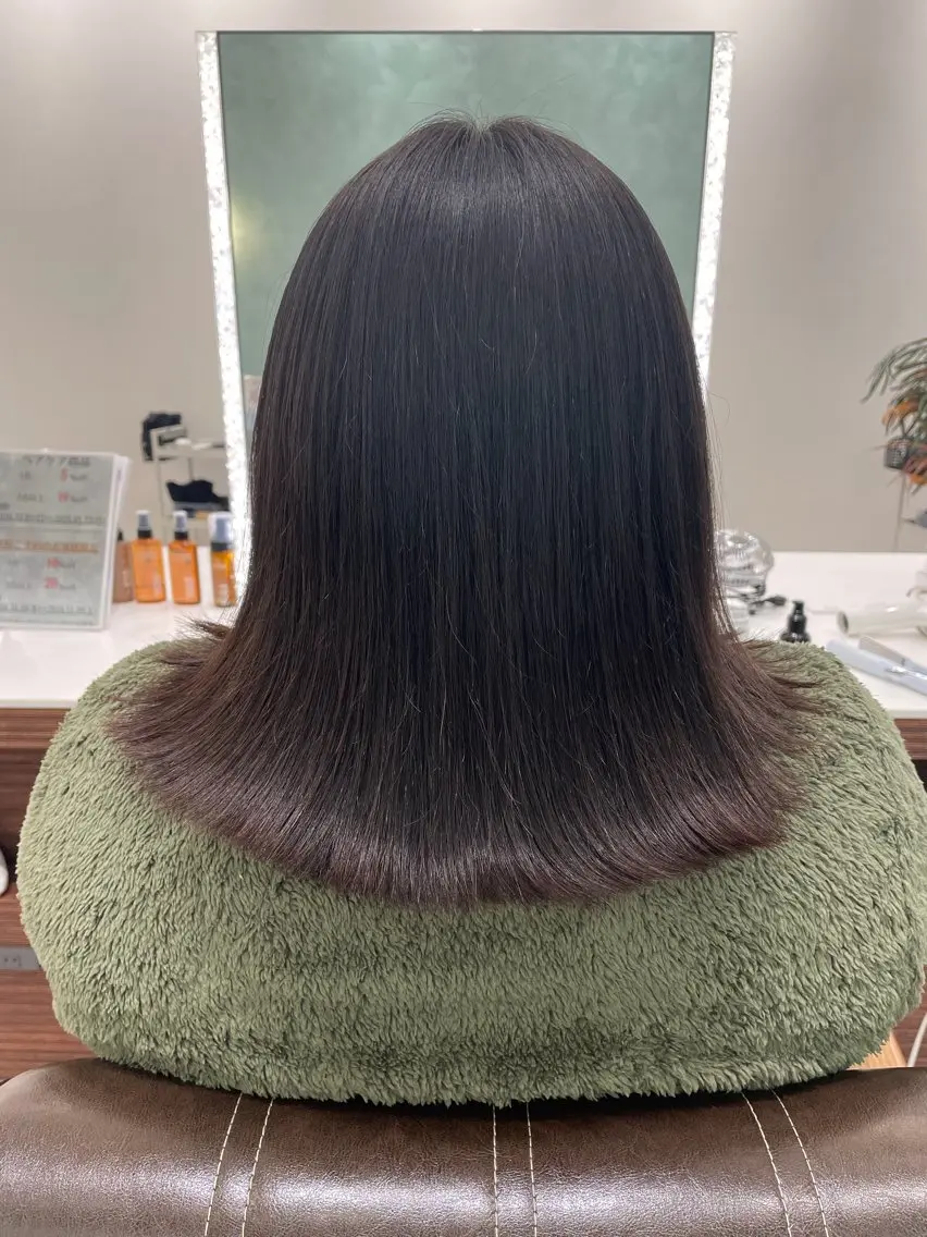 ミディアム ボブ 外ハネヘア ＊ボブモデル＊ 清水菜穂香のヘアスタイル