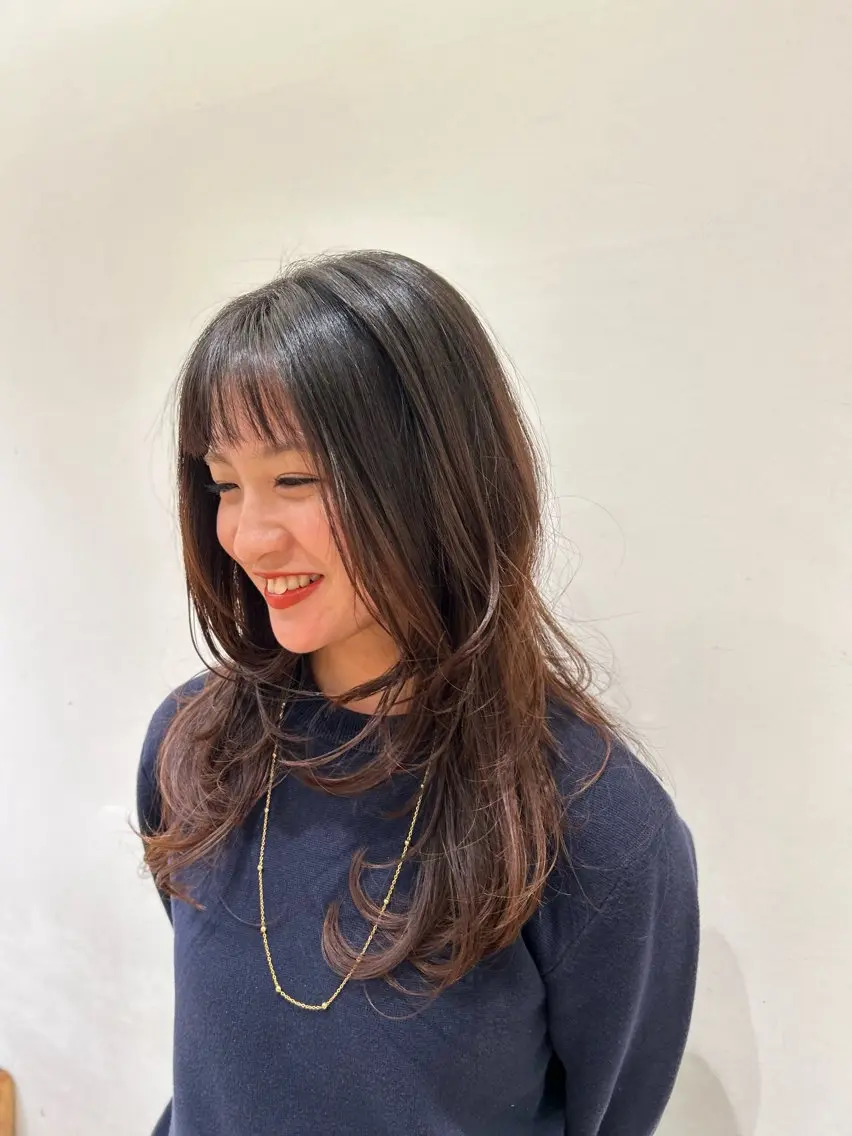 ロング アオキ サキ💫のヘアスタイル