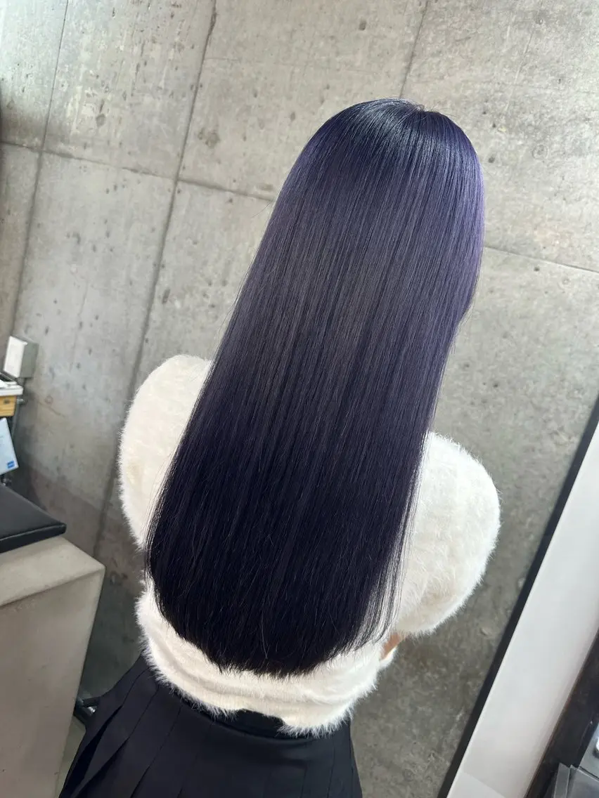 ロング カラー ヘアカラー トリートメント 🫧透明感カラー/ エクステ🫧アサミ️のヘアスタイル