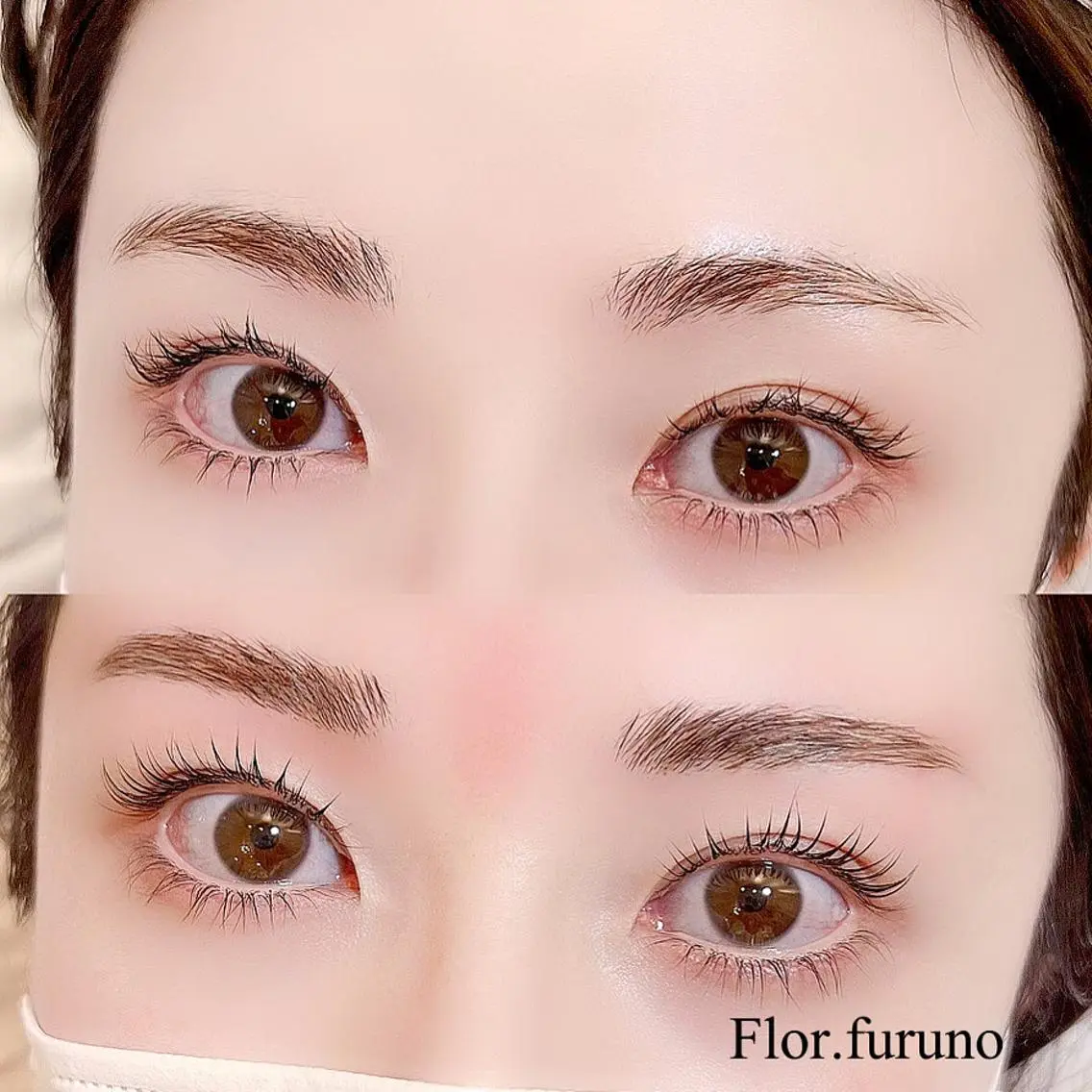 マツエク・マツパ アイブロウ パリジェンヌラッシュリフト Flor上大岡 *フルノ リナ*のマツエク・マツパデザイン