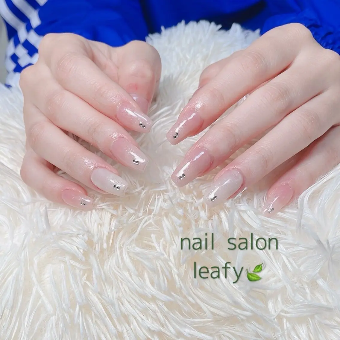 ネイル シンプルネイル ネイルチップ ネイルサロン leafyのネイルデザイン