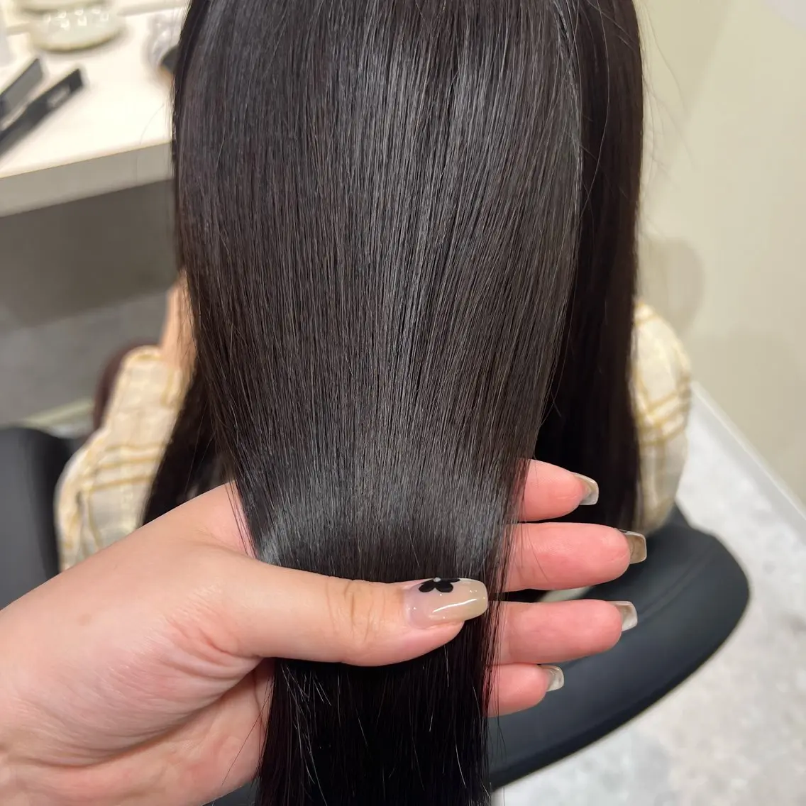 セミロング カラー トリートメント ヘアカラー トリートメント 半個室サロン/透明感 /艶髪♡岸上 温♡のヘアスタイル