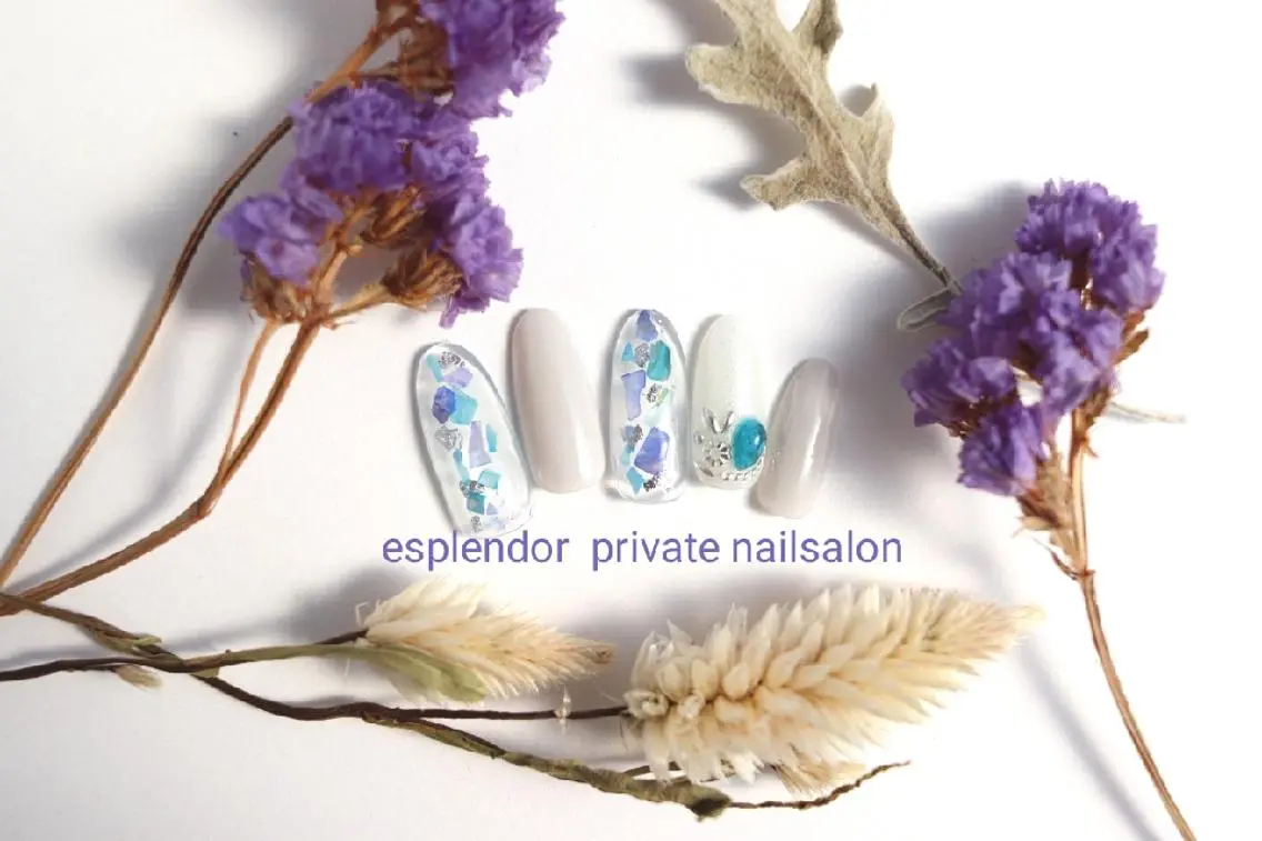 ネイル クリアネイル ハンドネイル ハンドケア esplendor  小野寺のネイルデザイン