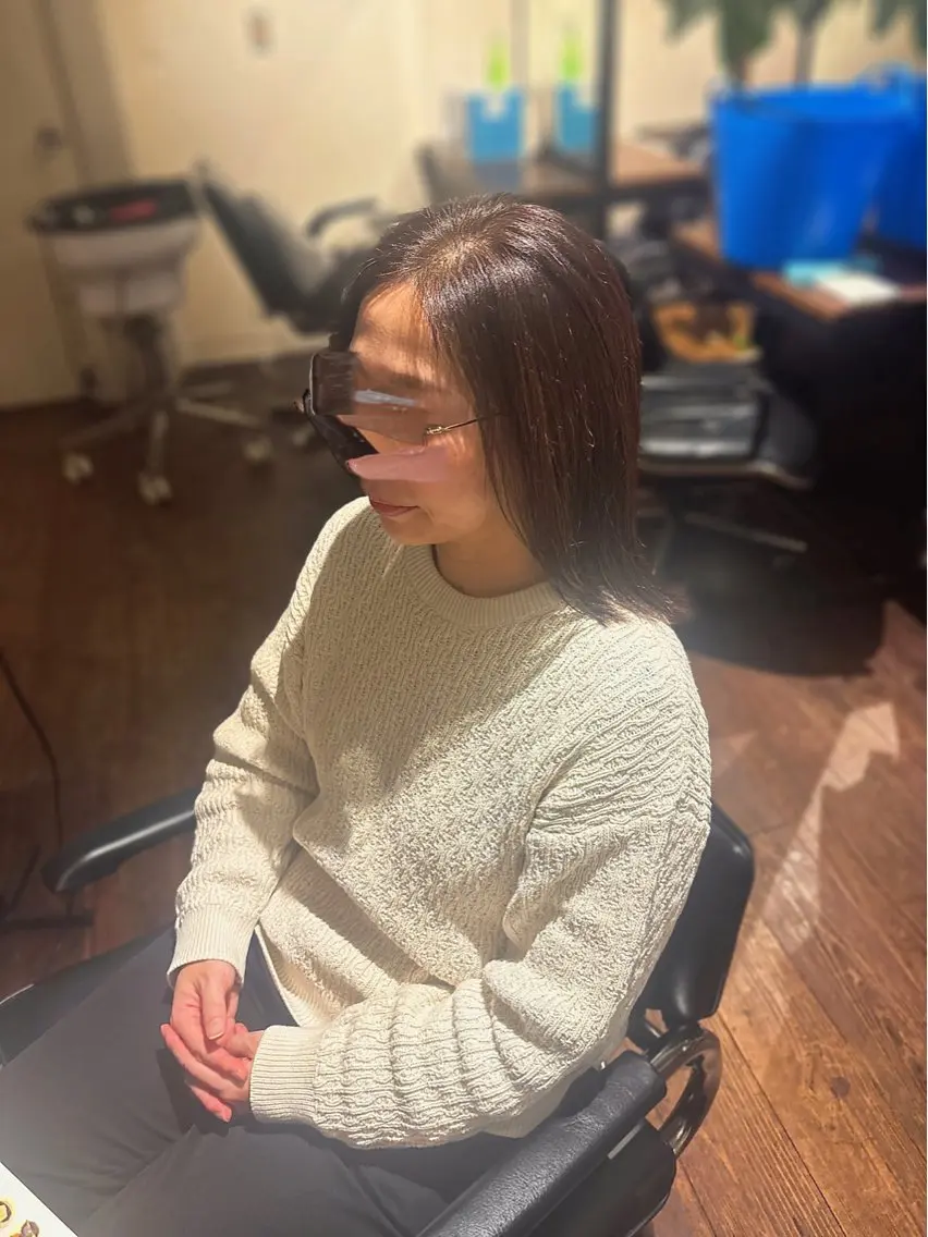 ミディアム つじ なちのヘアスタイル
