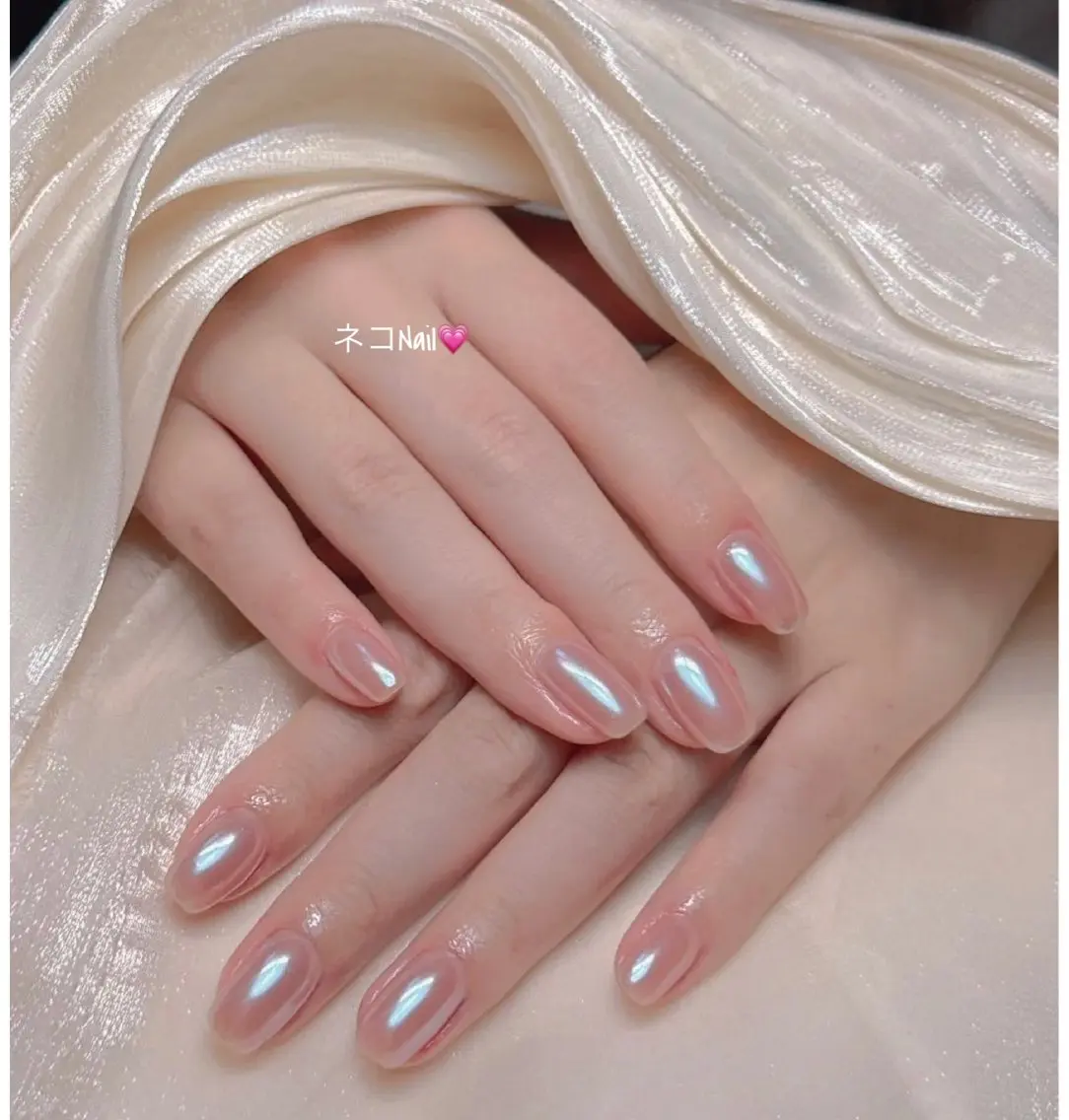 ネイル オーロラネイル フラッシュネイル キラキラネイル 韓国ネイル マグネットネイル ネコ Nailのネイルデザイン