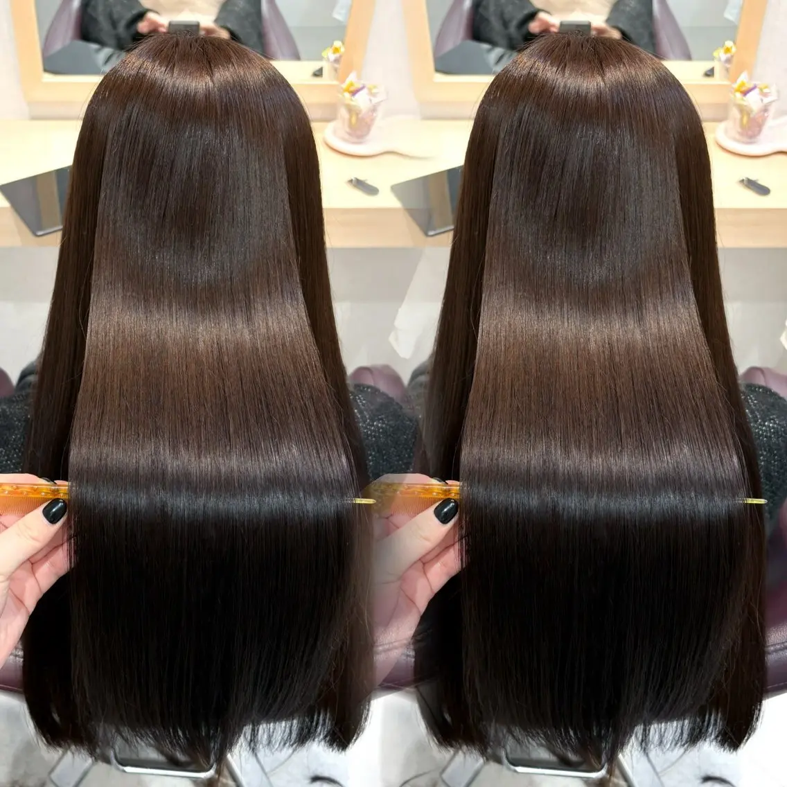 ロング カラー カット ヘアカラー 透明感/チョコカラー 💍TAMA💍のヘアスタイル