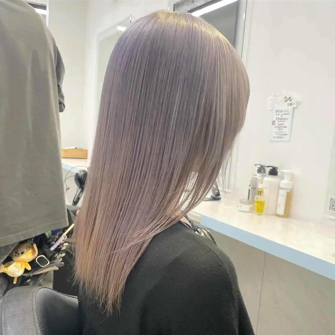ミディアム カラー 【美髪矯正/絹髪】 🎀hinano🎀のヘアスタイル