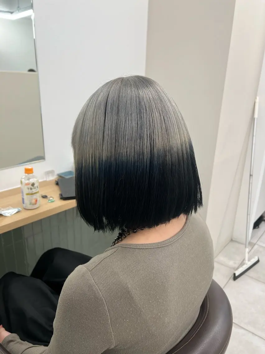 ミディアム カラー カット ヘアカラー トリートメント 赤みゼロ/透明感 カラー🌿KANTAのヘアスタイル