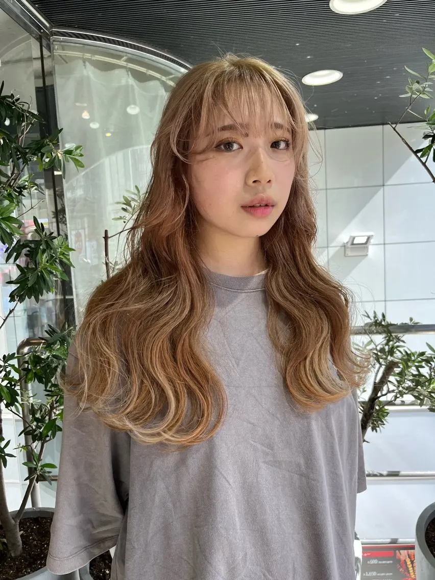ロング 韓国風カラー 学生 髪質改善 韓国風ヘア トリートメント メンズスタイル Hitomi🐶のヘアスタイル
