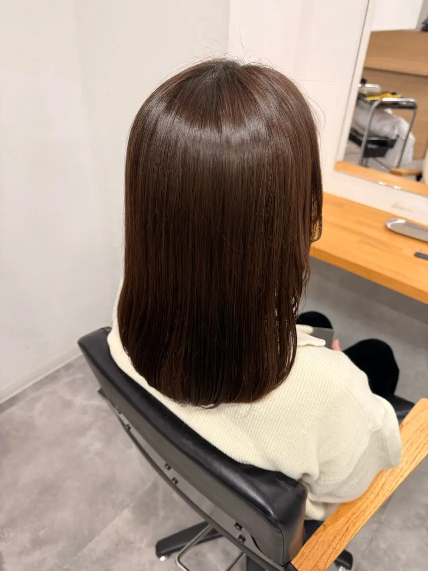 ミディアム カラー カット ヘアカラー トリートメント hoNua. ＊Ruri＊のヘアスタイル