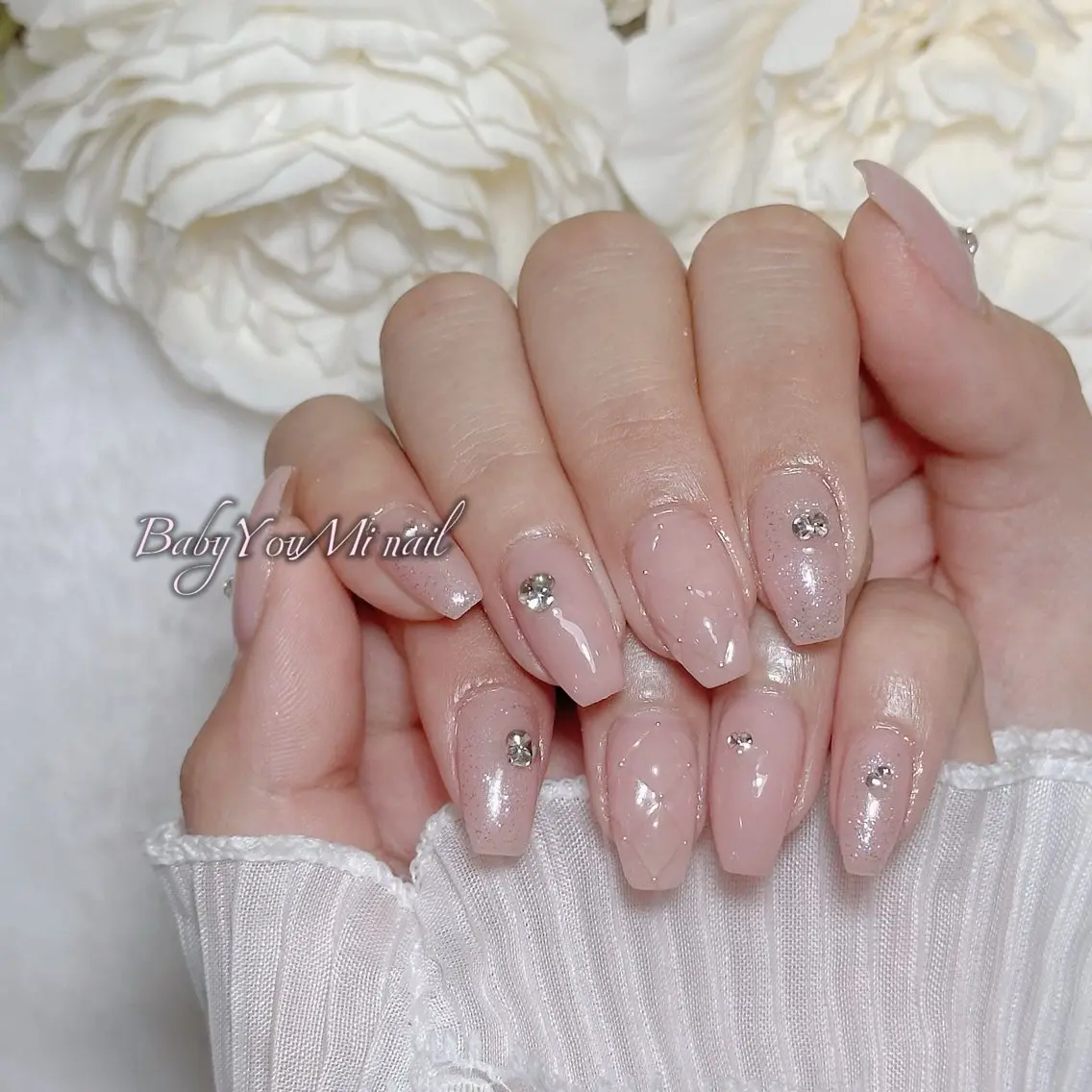 ネイル オーロラネイル 成人式 フットネイル フレンチネイル ジェルネイル ハンドネイル BabyYouMi nailのネイルデザイン