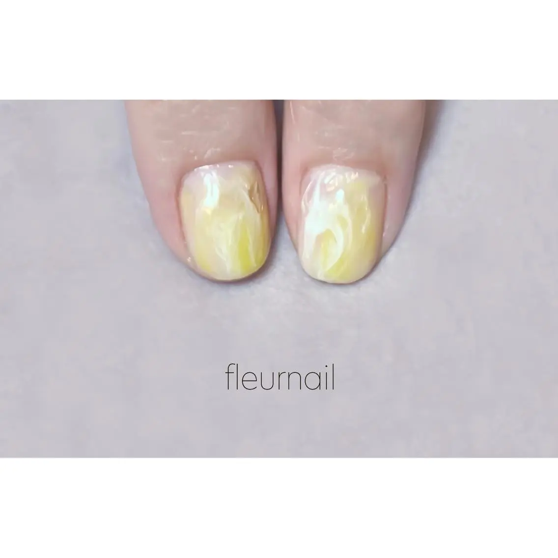 ネイル ブルー 成人式 長さ出し ジェルネイル パラジェル ハンドネイル fleurnail miuraのネイルデザイン
