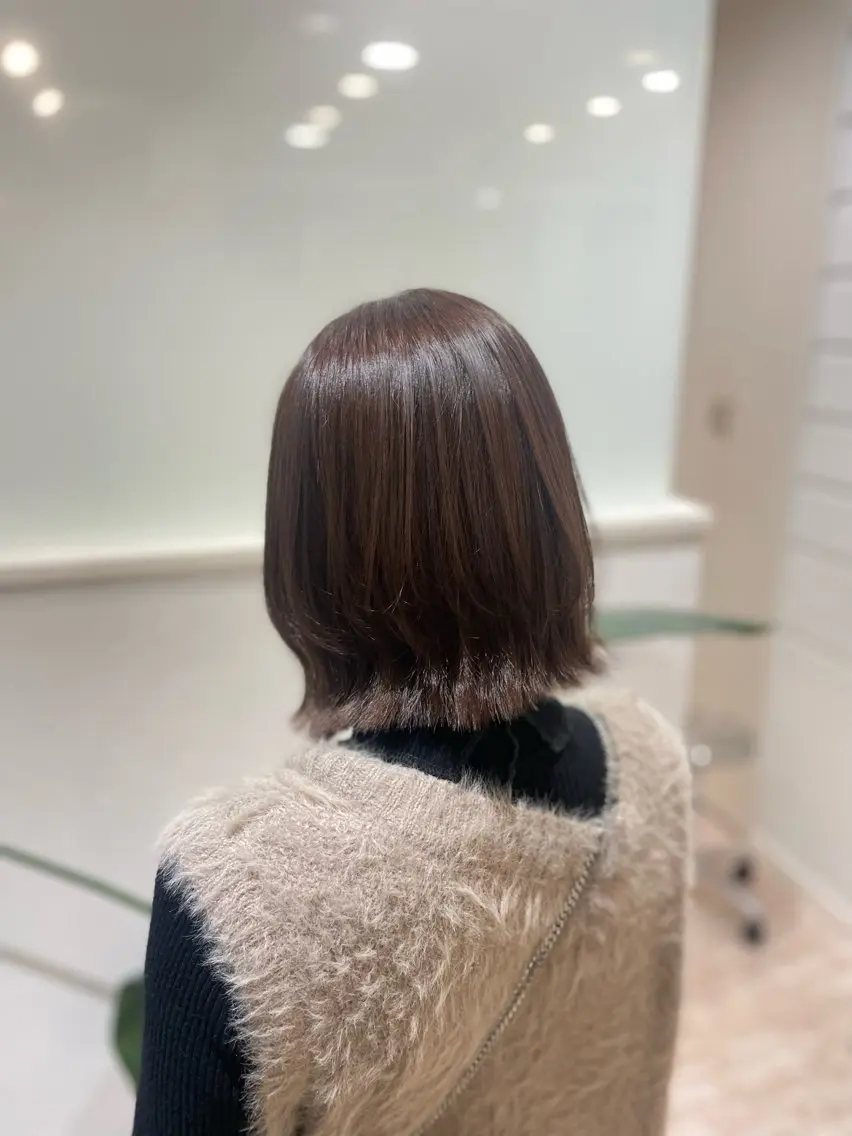 ミディアム ボブ/艶髪 soleilrukaのヘアスタイル