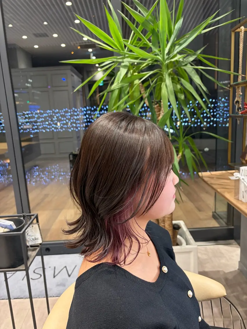 カラー 高橋 南波のヘアスタイル