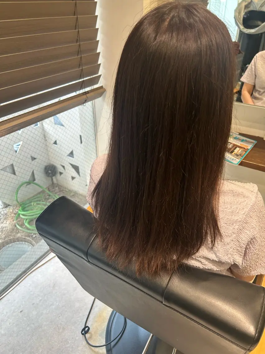 セミロング ヘアカラー 江川 輝星のヘアスタイル