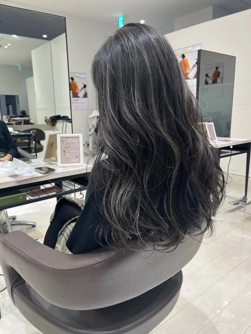 ロング 白髪ぼかし/髪質 改善/KOMORIのヘアスタイル