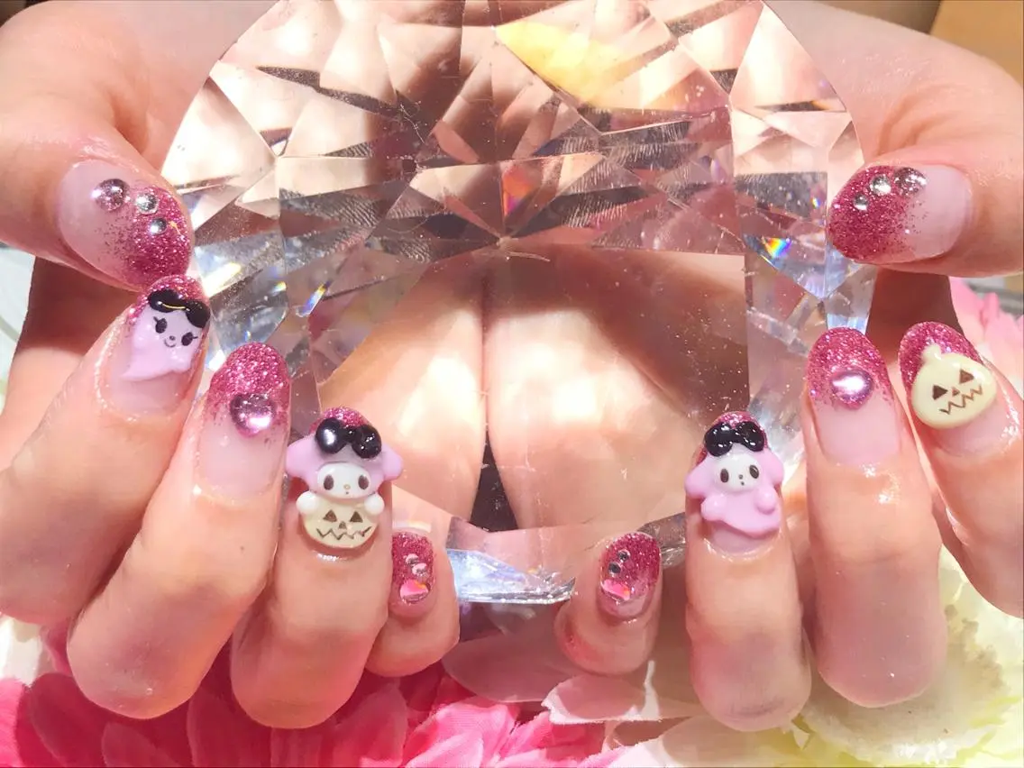 ネイル ジェルネイル グラデーション ハート ラメ(グリッター) ラメグラデーション YUN 💅のネイルデザイン