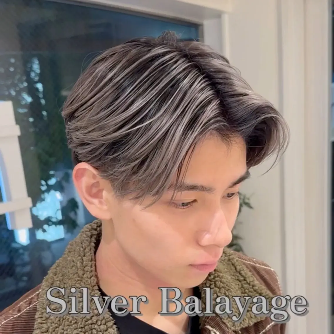 メンズ メンズバレイヤージュ カット ヘアカラー メンズ縮毛矯正 ブリーチカラー/まやのヘアスタイル