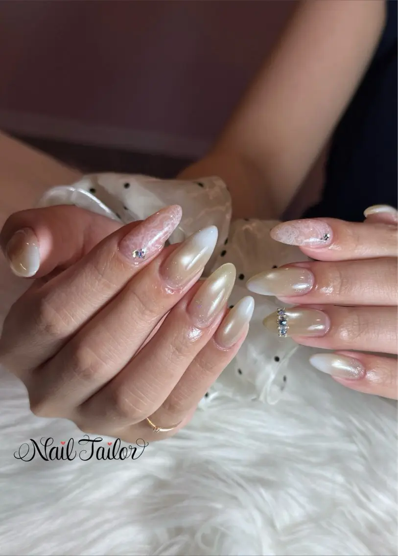 ネイル レース マグネットネイル ハンドネイル NailTailor ネイルテイラーのネイルデザイン