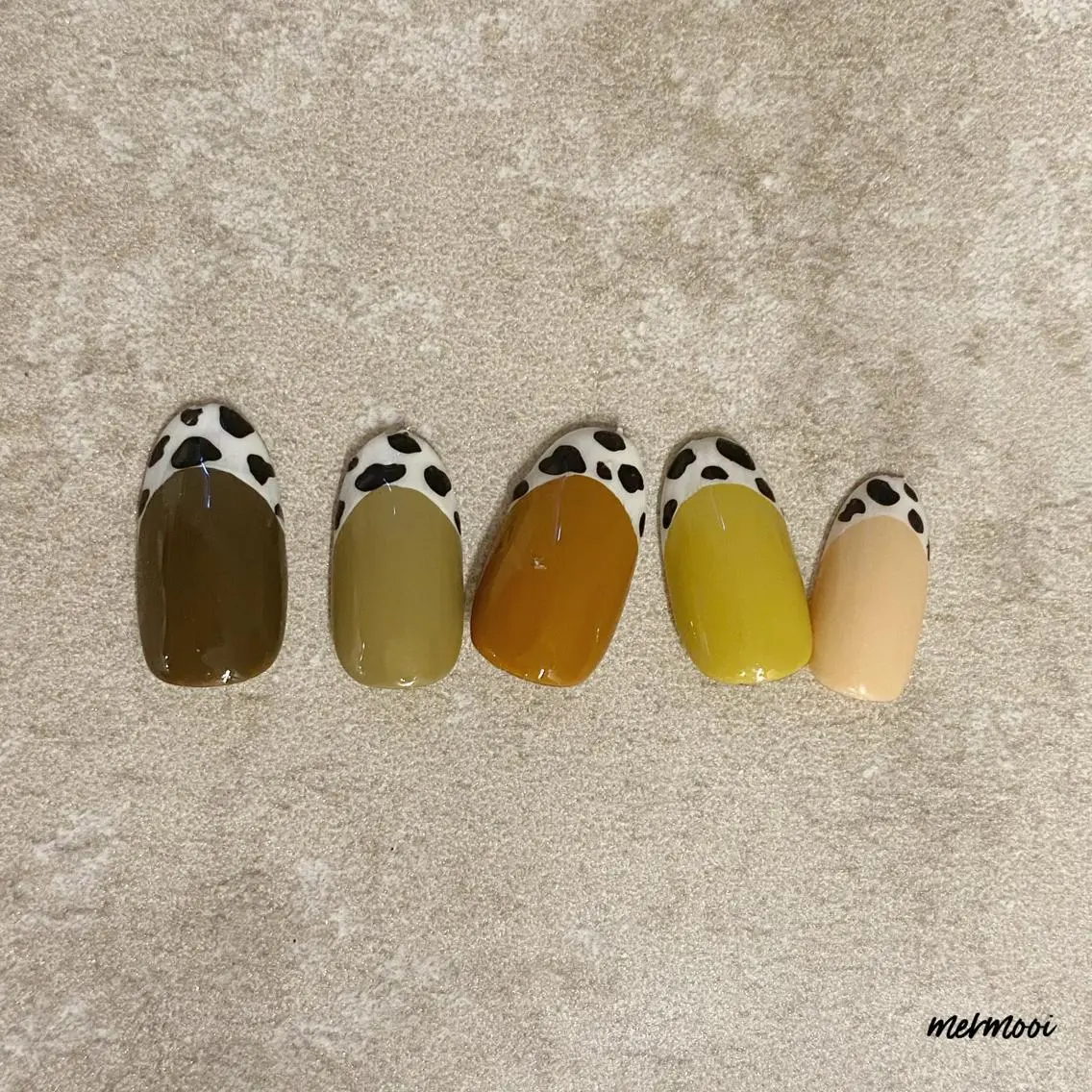 ネイル ブラウン ジェルネイル mermooi nailのネイルデザイン