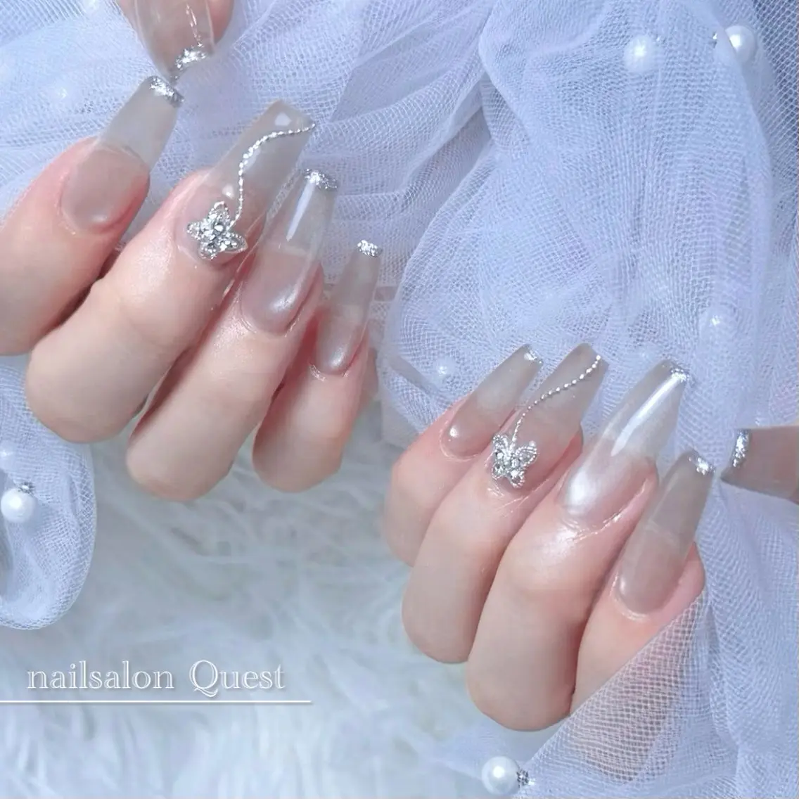ネイル マグネットネイル シンプルネイル nailsalon Questのネイルデザイン