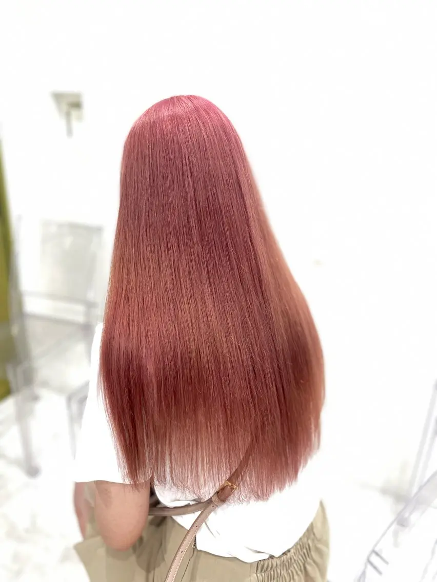 ロング カラー カット ヘアカラー トリートメント ヘアセット 色落ち綺麗🩰ハイ トーン🎀RINKAのヘアスタイル