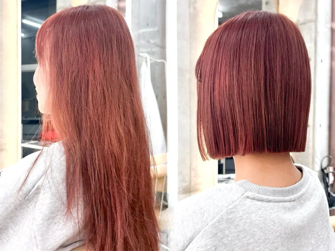 ミディアム カット トリートメント 縮毛矯正/艶髪🦋 透明感　ゆうとのヘアスタイル