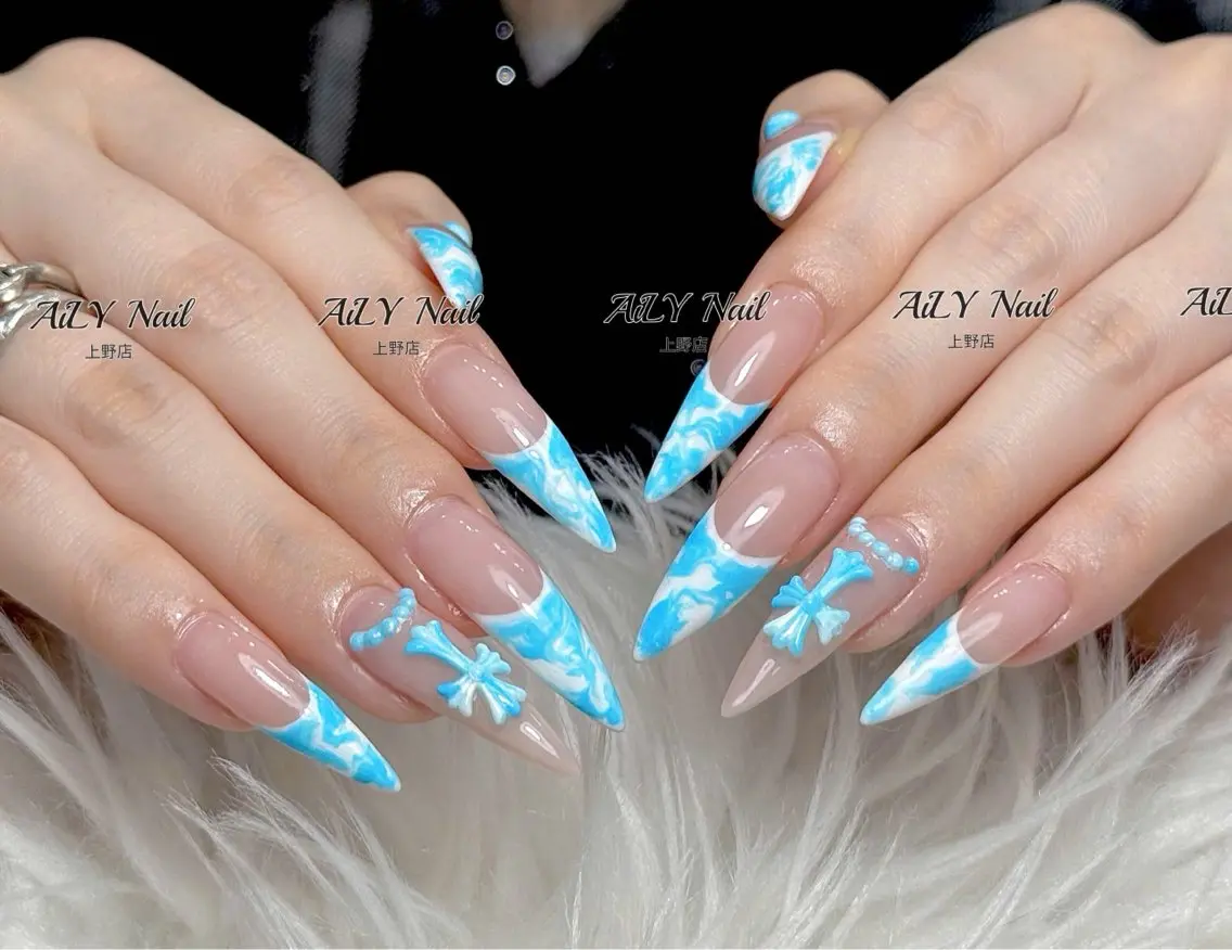 ネイル アートネイル ジェルネイル マグネットネイル ニュアンスネイル シンプルネイル ハンドネイル AiLy Nail 上野店のネイルデザイン