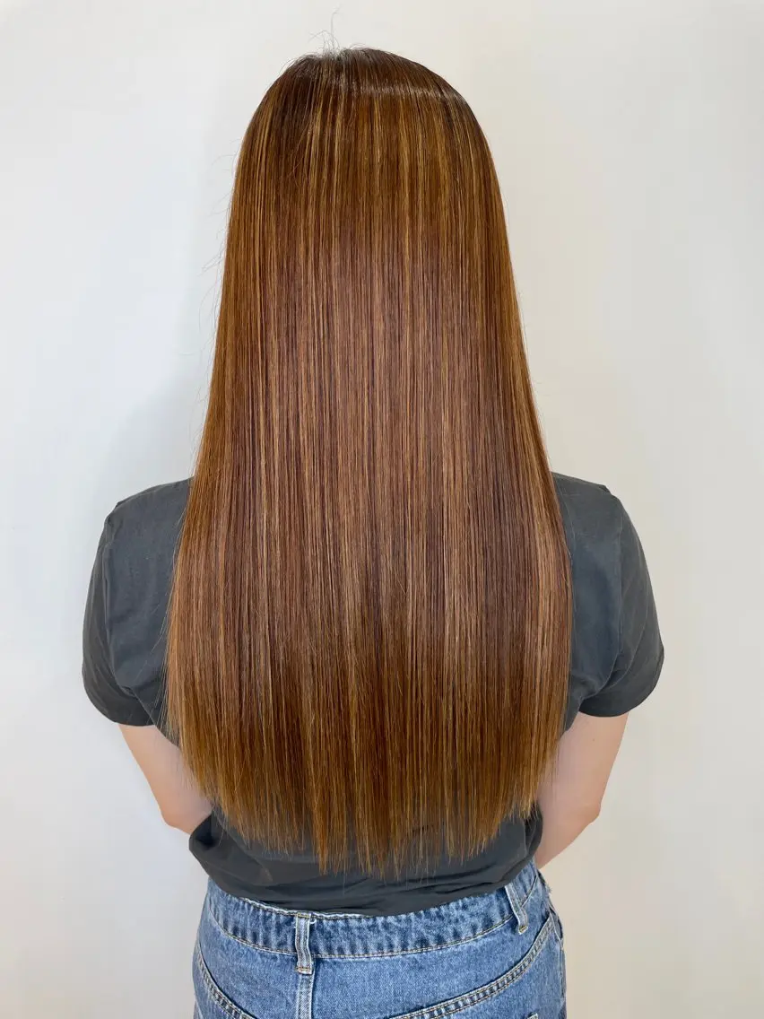 ロング カラー ヘアアレンジ ヘアカラー トリートメント 具志堅 良のヘアスタイル
