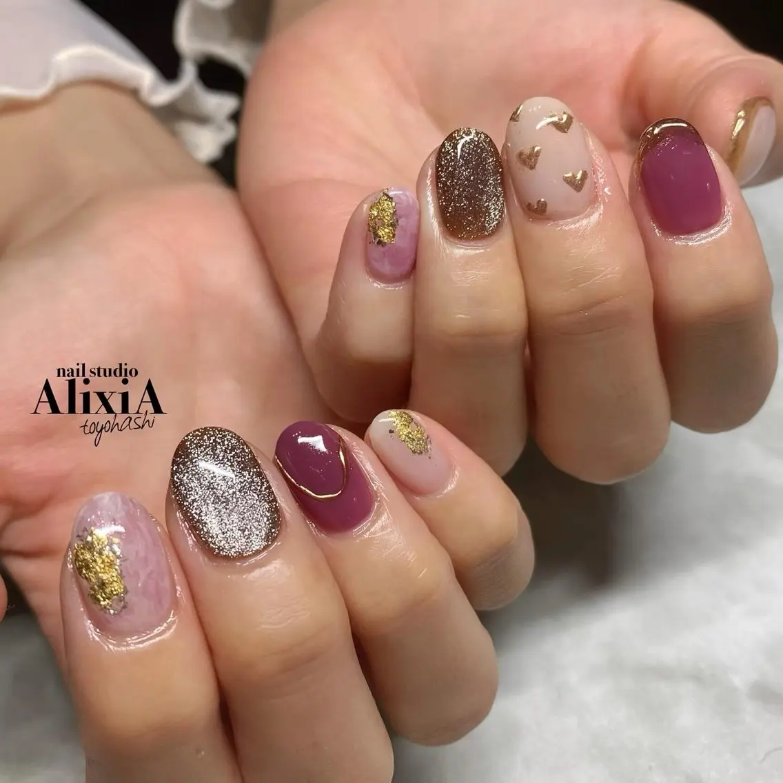 ネイル ハンドネイル AlixiA ゆみのネイルデザイン