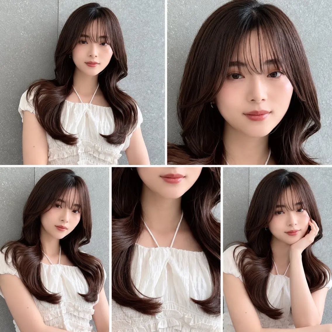 ミディアム カラー カット ヘアカラー トリートメント 🦋韓国風レイヤー/ 艶髪矯正🦋凛太郎のヘアスタイル