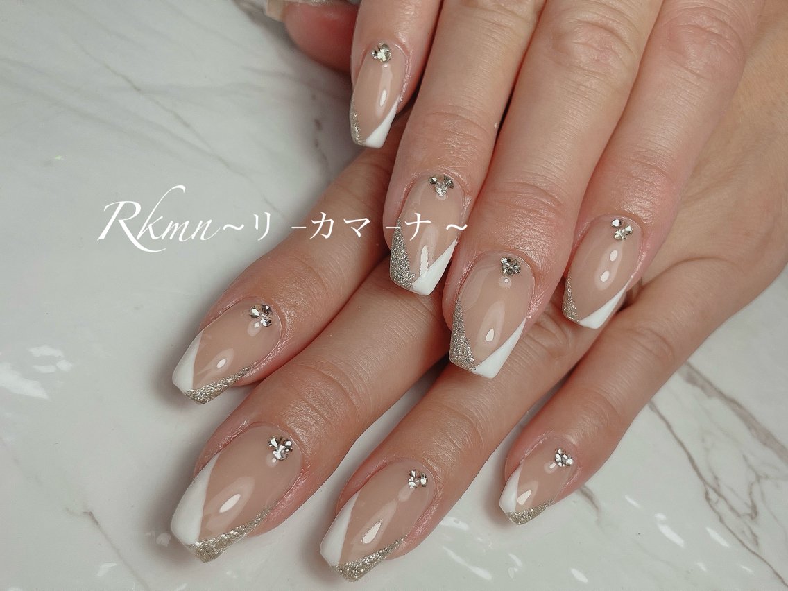 ネイル フレンチネイル シンプルネイル ハンドネイル フットネイル ハンドケア Rkmn ~リ-カマ-ナ~のネイルデザイン