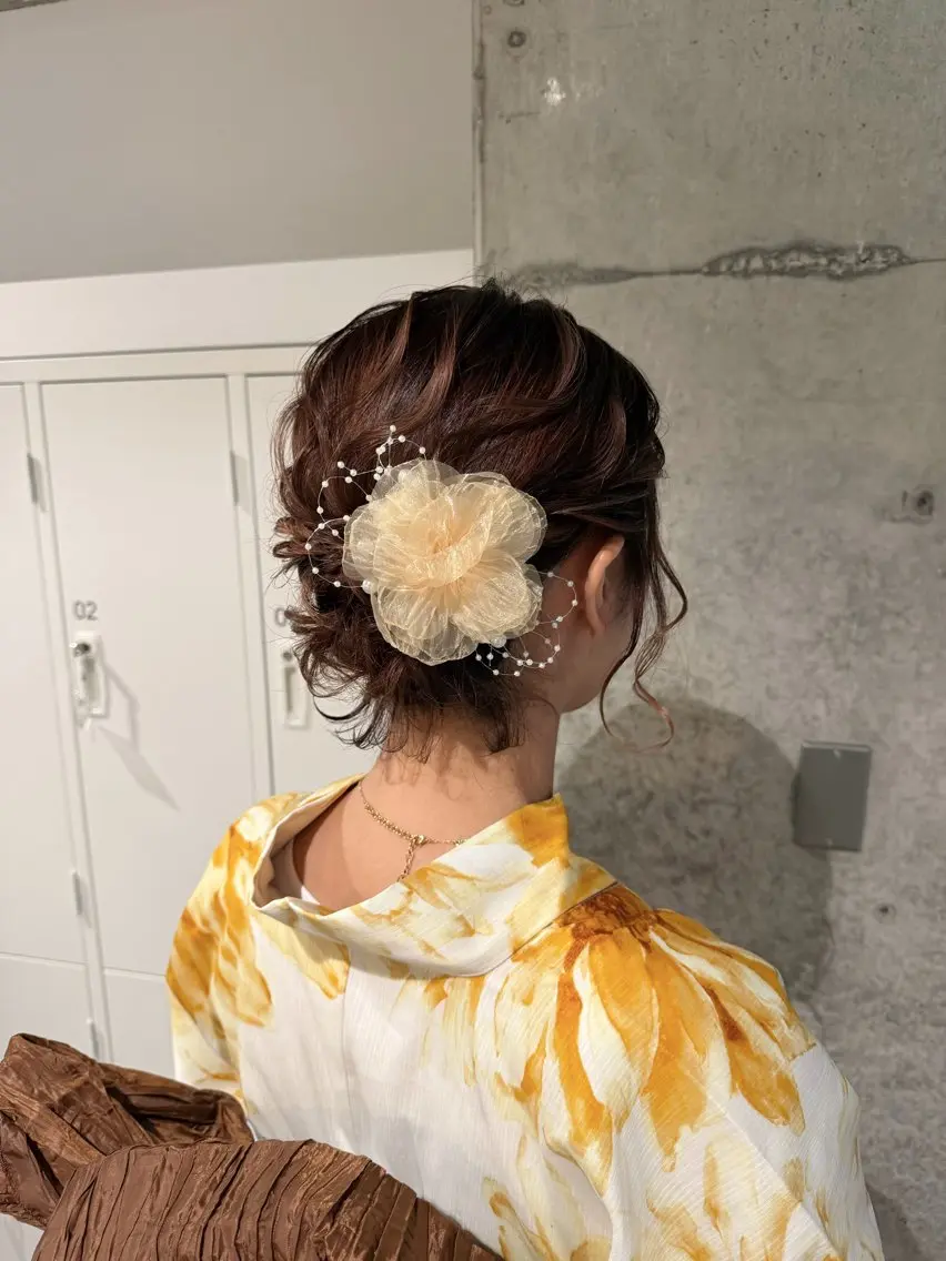 ショート ヘアアレンジ ボブ ヘアセット ヘアアレンジ/ カラー/hazukiのその他イメージ