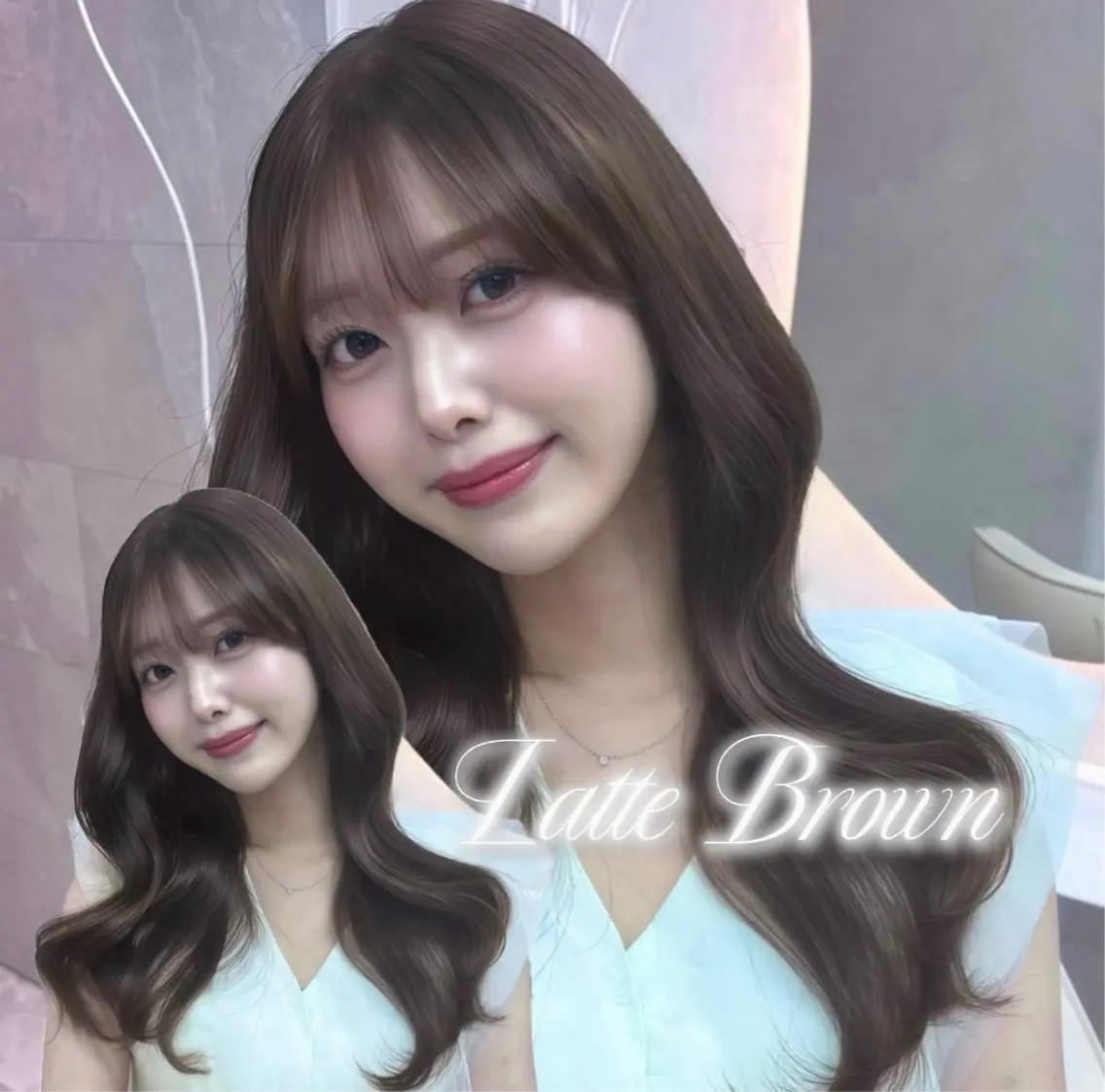 ロング カラー ブラウンカラー 透明感カラー ヘアカラー トリートメント 韓国/池袋ワンカラー 🩶kaede🩶のヘアスタイル